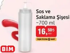 SOS VE SAKLAMA ŞİŞESİ